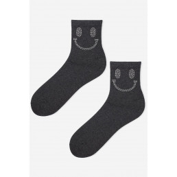 SC SILVER SMILEY Носки женские Графит
