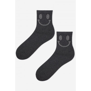 SC SILVER SMILEY Носки женские Графит