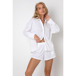 SIMONE SET Пижамный комплект женский с шортами Белый