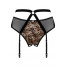 ALLUNES Garter belt Пояс для чулок Черный + леопард