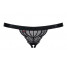 828 Thong crothless Трусы стринги Черный