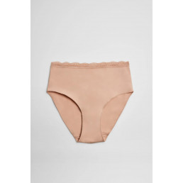 19684 High waist Трусы слипы Телесный