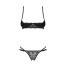 NUTRIS Set crotchless Комплект из 2 частей Черный