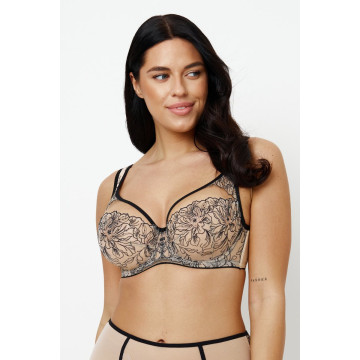LINDA Soft full cup Бюст Бежевый + черный