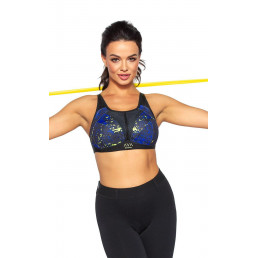 Naomi M Maxi active бюст (крючки) (чёрно-синий)