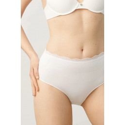 19684 High waist Трусы слипы Белый