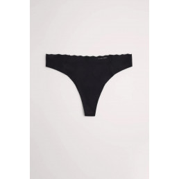 19338 Laser thong Трусы стринги Черный