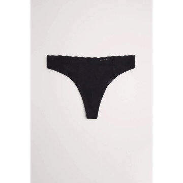 19338 Laser thong Трусы стринги Черный