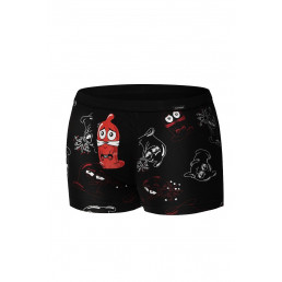 280-6 TATTOO MINI Облегающие боксеры Черный + красный