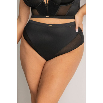 SIMPLE Stringhighwaist Трусы высокие стринги Черный