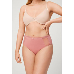 19536 High waist Трусы высокие Пыльная роза