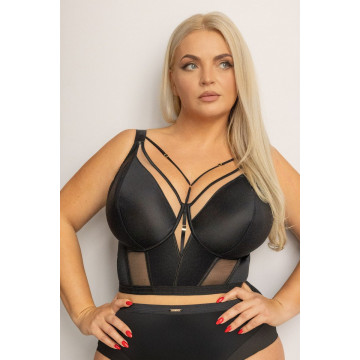 SIMPLE Bralettelongline Бюст Черный