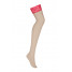 838 Stocking Чулки для пояса Бежевый + красный