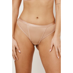 ROMA BEIGE Mini Трусы бразильяно Бежевый