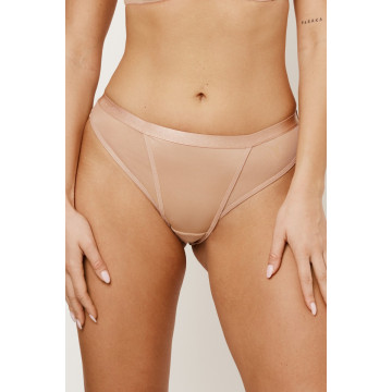 ROMA BEIGE Mini Трусы бразильяно Бежевый