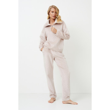 ELLA SET SOFT Пижама женская со штанами св. Бежевый