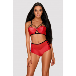 LEATHERIA Set Комплект из 2 частей Красный