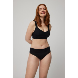 19689 High waist thong Трусы высокие стринги Черный