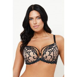 VENERA Semi soft Бюст Черный + бежевый
