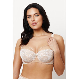 DELIA Soft Full Cup Бюст Бежевый + белый