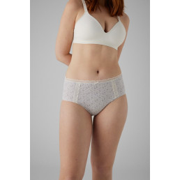 19445 High waist Трусы слипы 2 шт. в упаковке св. Серый + св. Розовый