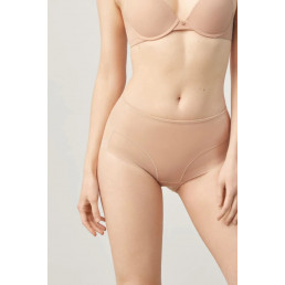 19602 High waist Трусы высокие Телесный