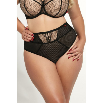 PASSION Briefshighwaist Трусы высокие Черный + бежевый