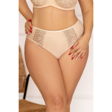 BETTY COFFEE Briefsmidi Трусы высокие Бежевый