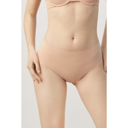19662 Laser High waist Трусы высокие Телесный